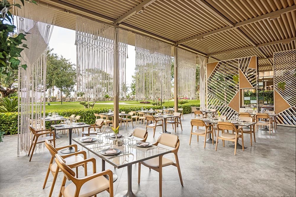 NG Phaselis Bay — Capella restaurant outdoor terrace
