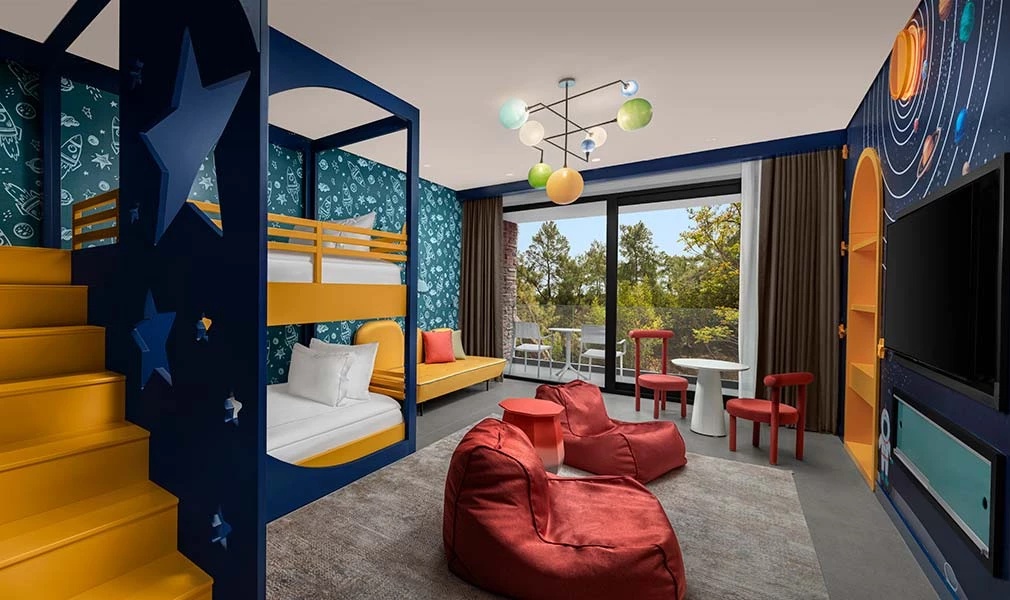 NG Phaselis Bay — Themed Deluxe Family Room, space theme