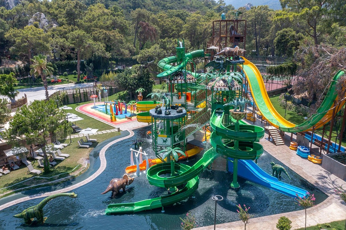 NG Phaselis Bay — children's aquapark, aerial view